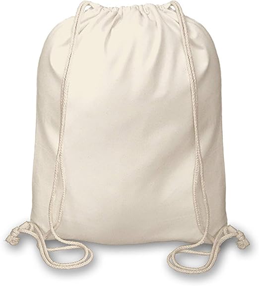 Premuim Natural Cotton Shopping Drawing String School Bags